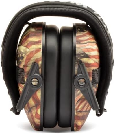 Walker's Razor Slim Ultra Low Profile Compact Design Adjustable Range Shooting Hunting Hearing Protection Electronic Earmuffs