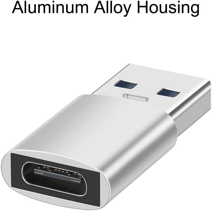 USB A Male to USB C Female OTG Adapter (3 Pack),USB 3.2 GEN2 10Gbps One-Sided High-Speed Data PD60W Fast Charging For PC,Laptop,Charger,Power Bank,AiSiHelper,iphone,Samsung S24 23 22,Carplay,Earphones