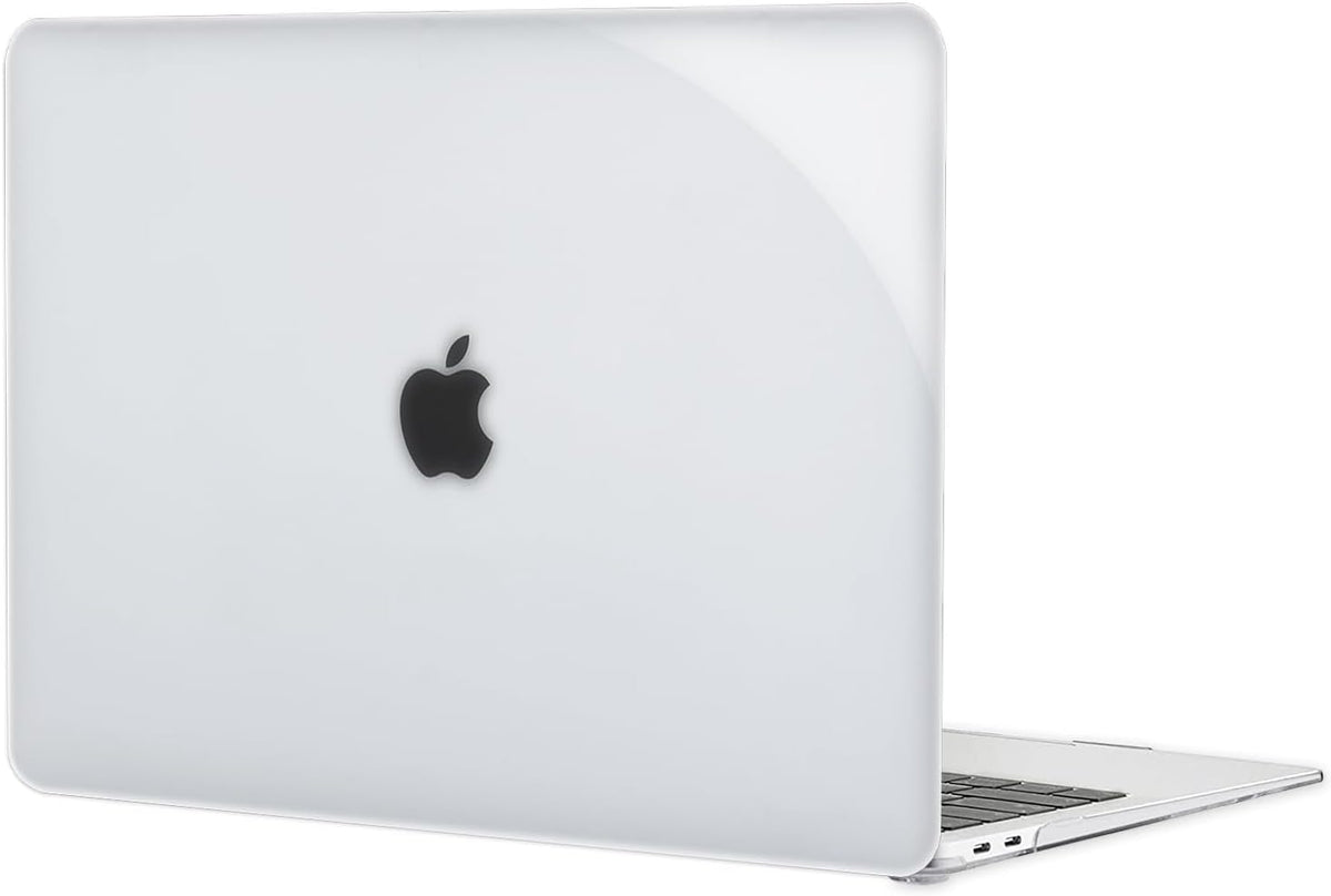 Crystal Clear Case for MacBook Pro 13 inch M2 M1 A2338 A2289 A2251 A2159 A1989 A1706 2023-2016 Release with Touch ID, 6 in 1 Plastic Hard Shell&Keyboard Cover&Screen Protector&Webcam Cover,Transparent