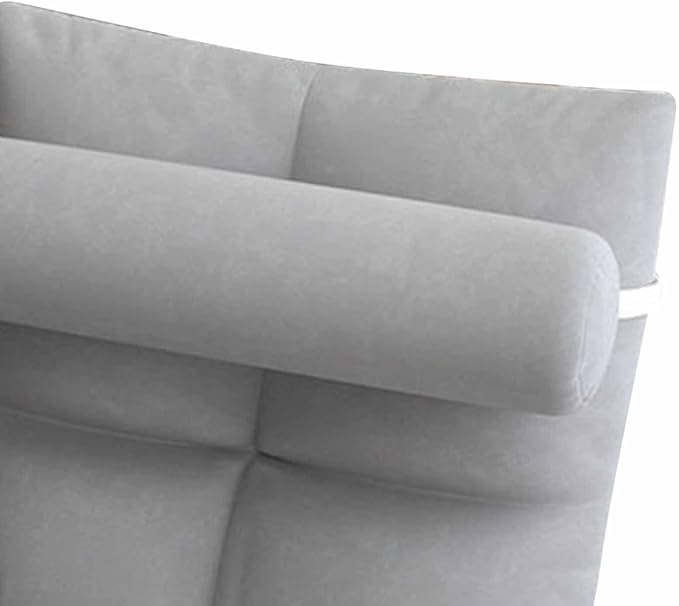 Tyenaza Folding Lazy Sofa Chair Luxuriously Soft Floor Chair with Adjustable Backrest for Living Room Lounge and Gaming(高级灰)