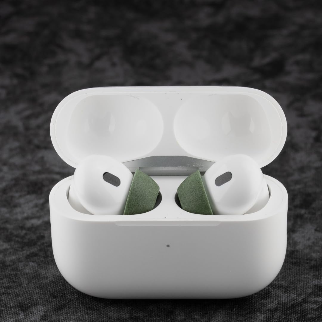 Comply TrueGrip MAX | Premium Memory Foam Replacement Earbud Tips for Apple AirPods Pro 1 & 2 | Long Lasting Comfort, MAX Durability, Secure Fit, Superior Noise Isolation| Green (Medium) (3 Pairs)
