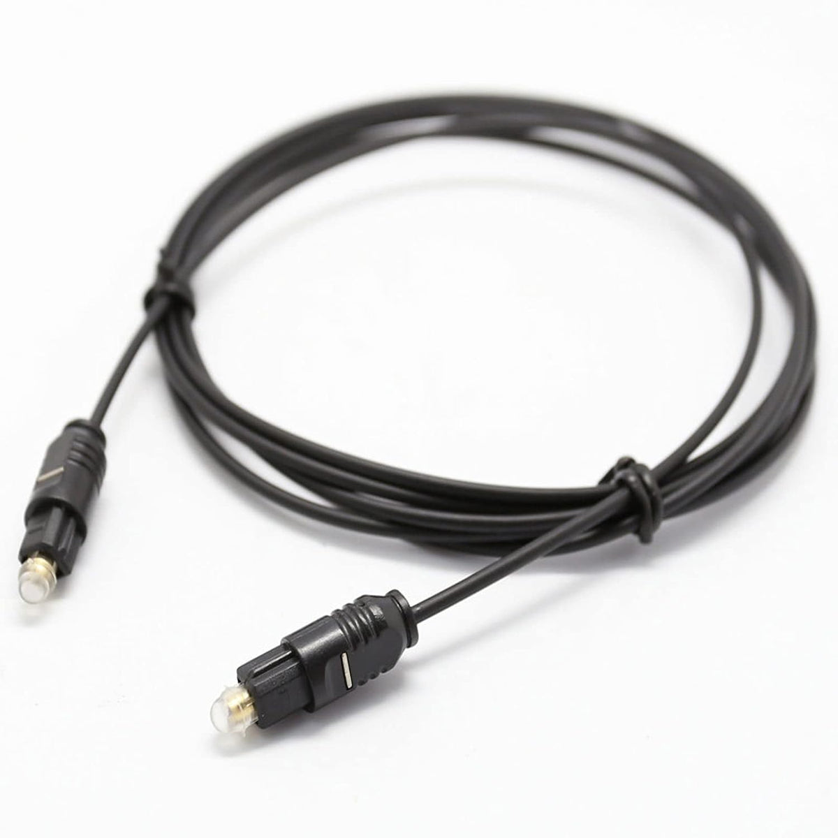 6 PS4 Digital Optical Audio Cable feet, Fiber Optic Cable Ultra-Thin Cord, SPDIF Toslink Optical Cable Compatible