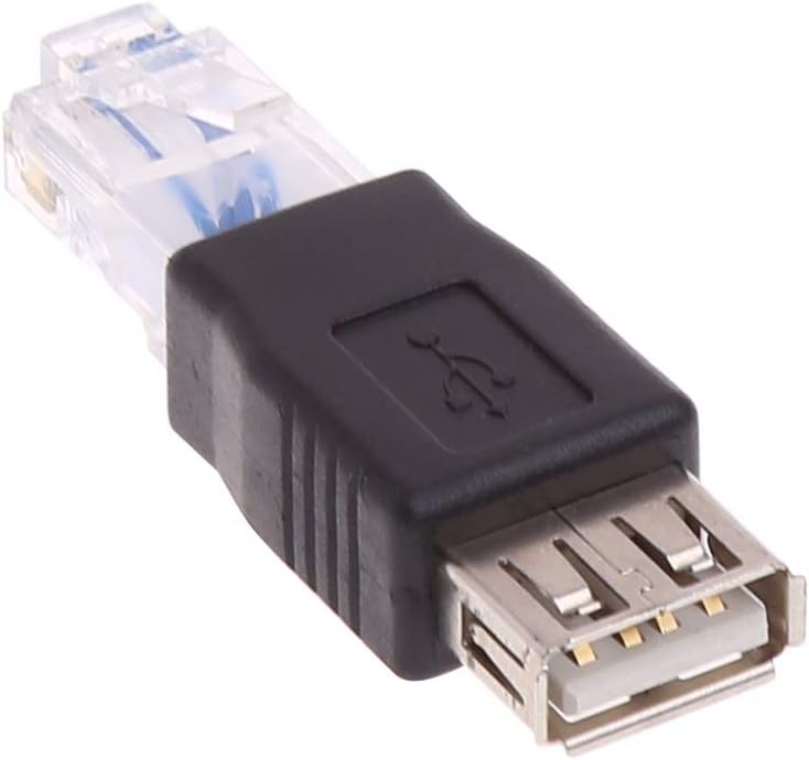 Herfair 2PCS RJ45 Ethernet to USB Adapter for ADSL Modem/Router/Computer Camera/Surveillance Camera with Network