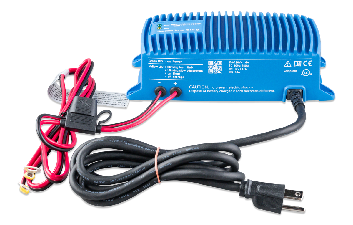 Victron BPC121715106 Blue Smart IP67 Battery Charger 12 Volt 17 Amp Waterproof