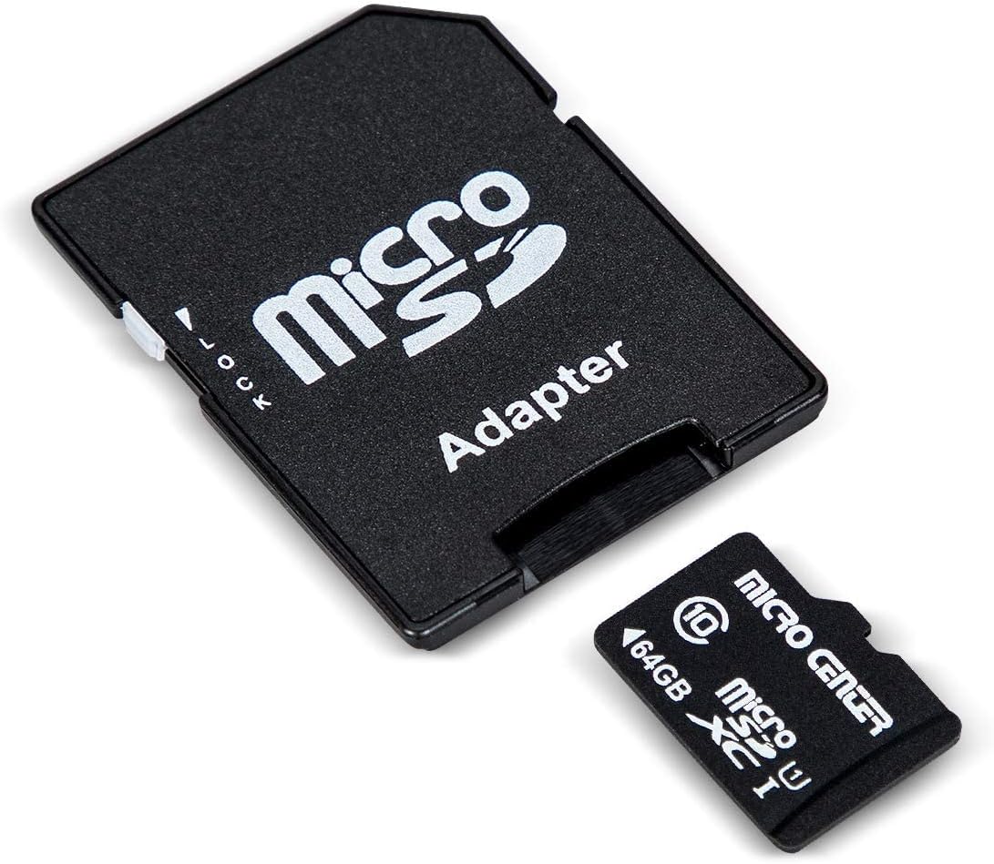 Micro Center 64GB Class 10 MicroSDXC Flash Memory Card with Adapter for Mobile Device Storage Phone, Tablet, Drone & Full HD Video Recording - 80MB/s UHS-I, C10, U1 (5 Pack)