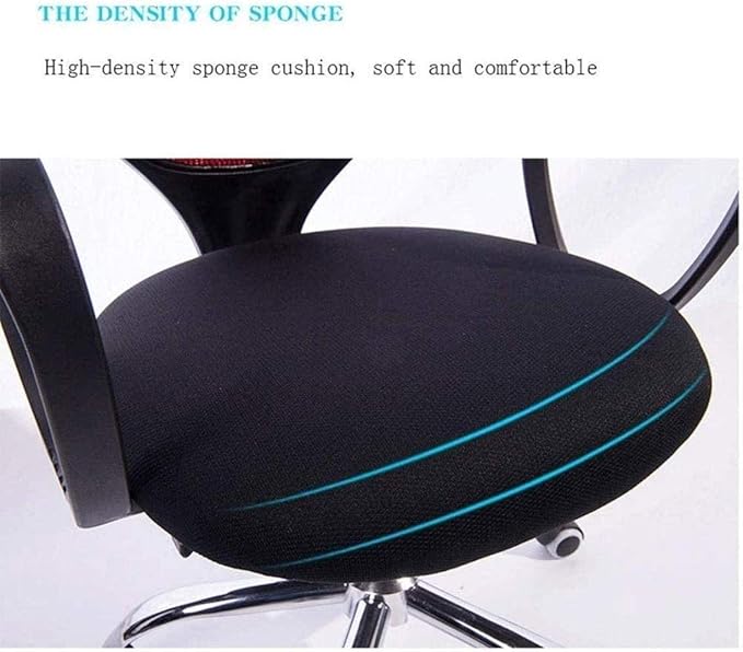 Office Chair Gaming Chair Computer Chair Ergonomic Round Back Office Chair Staff Student Dormitory Computer Seat Home Mesh Lifting Chair Backrest Rotating Chair (Color : D)
