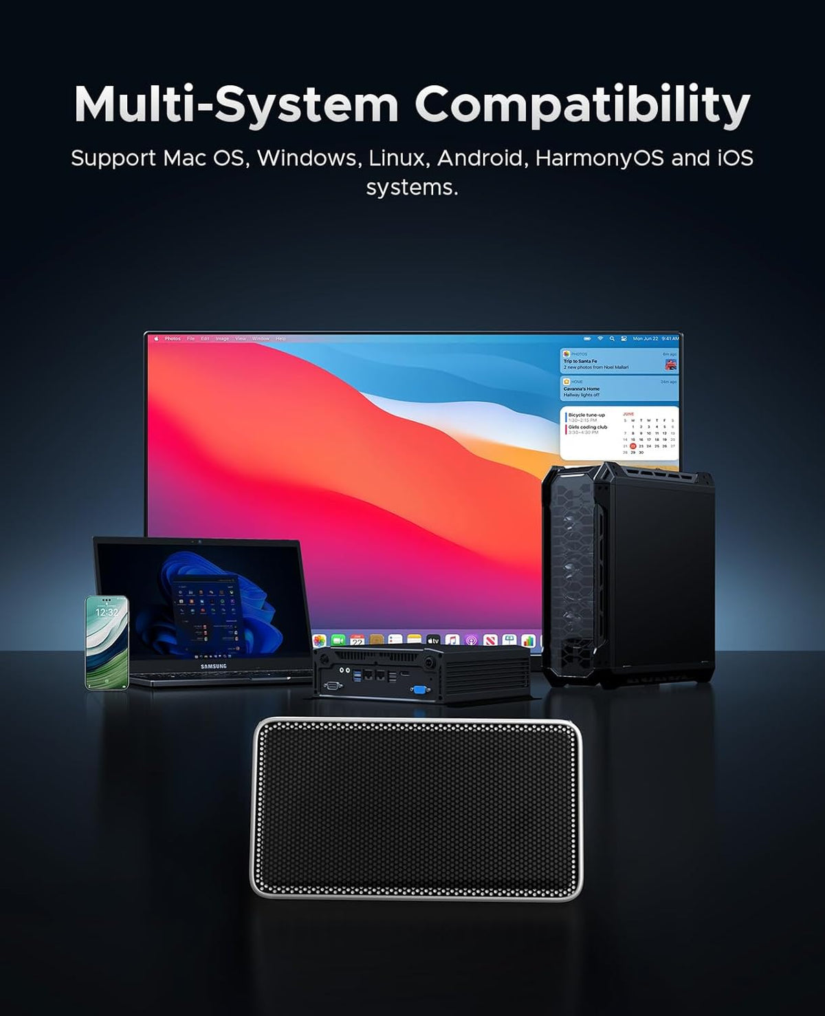 ORICO 1TB USB4.0 External SSD 3800MB/s(40Gbps) - Ultra-Fast Portable NVMe SSD, Compatible with Thunderbolt 3/4, Fanless Aluminum Design for Photographers, Video Editors X40