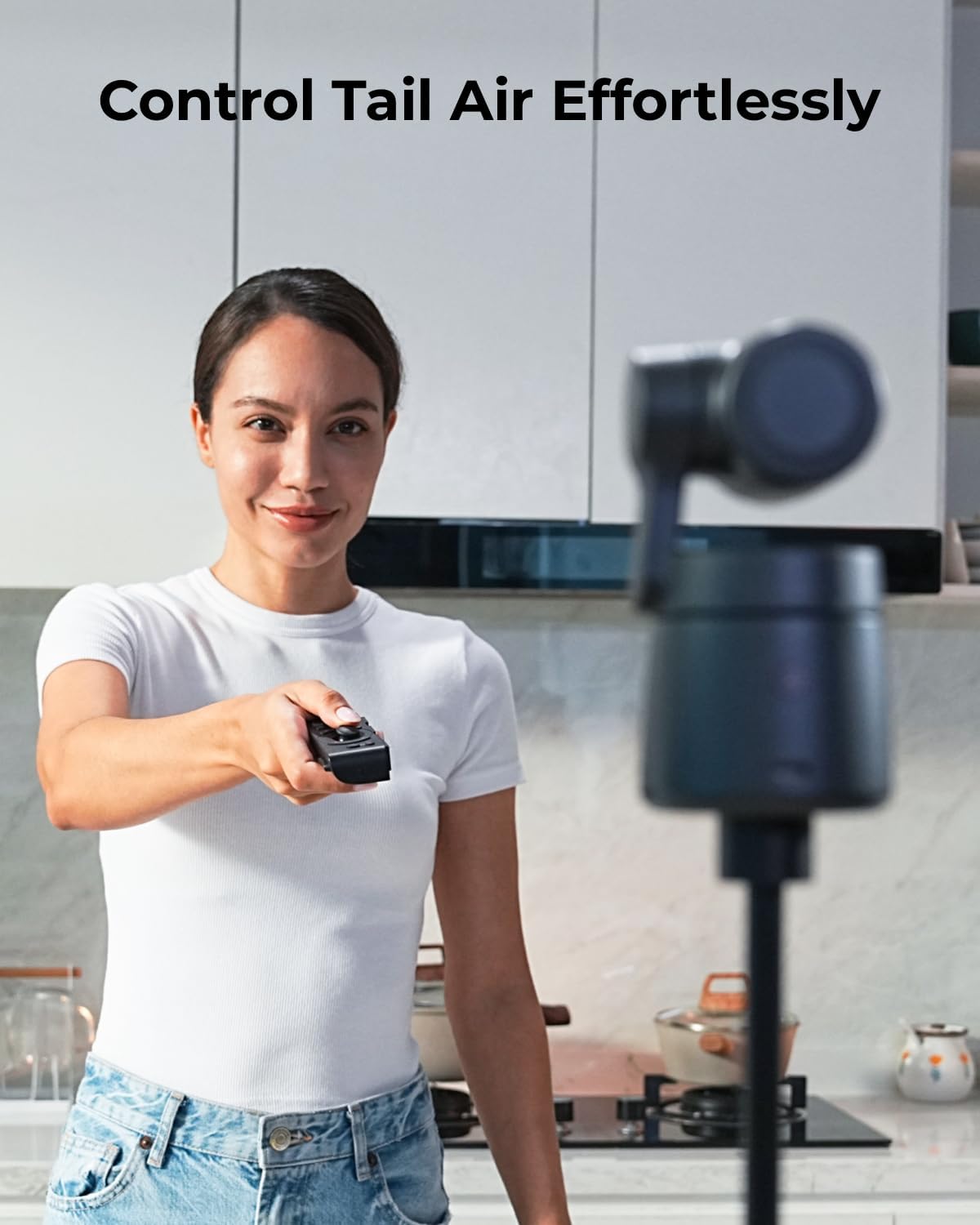 OBSBOT Tail Air & Smart Remote Combo, Streaming Camera with AI Tracking PTZ, Intelligent APP, Gesture Control, HDMI/USB-C/Wireless Webcam, Video Cameras for Filming, Worship, Content Creator, etc.
