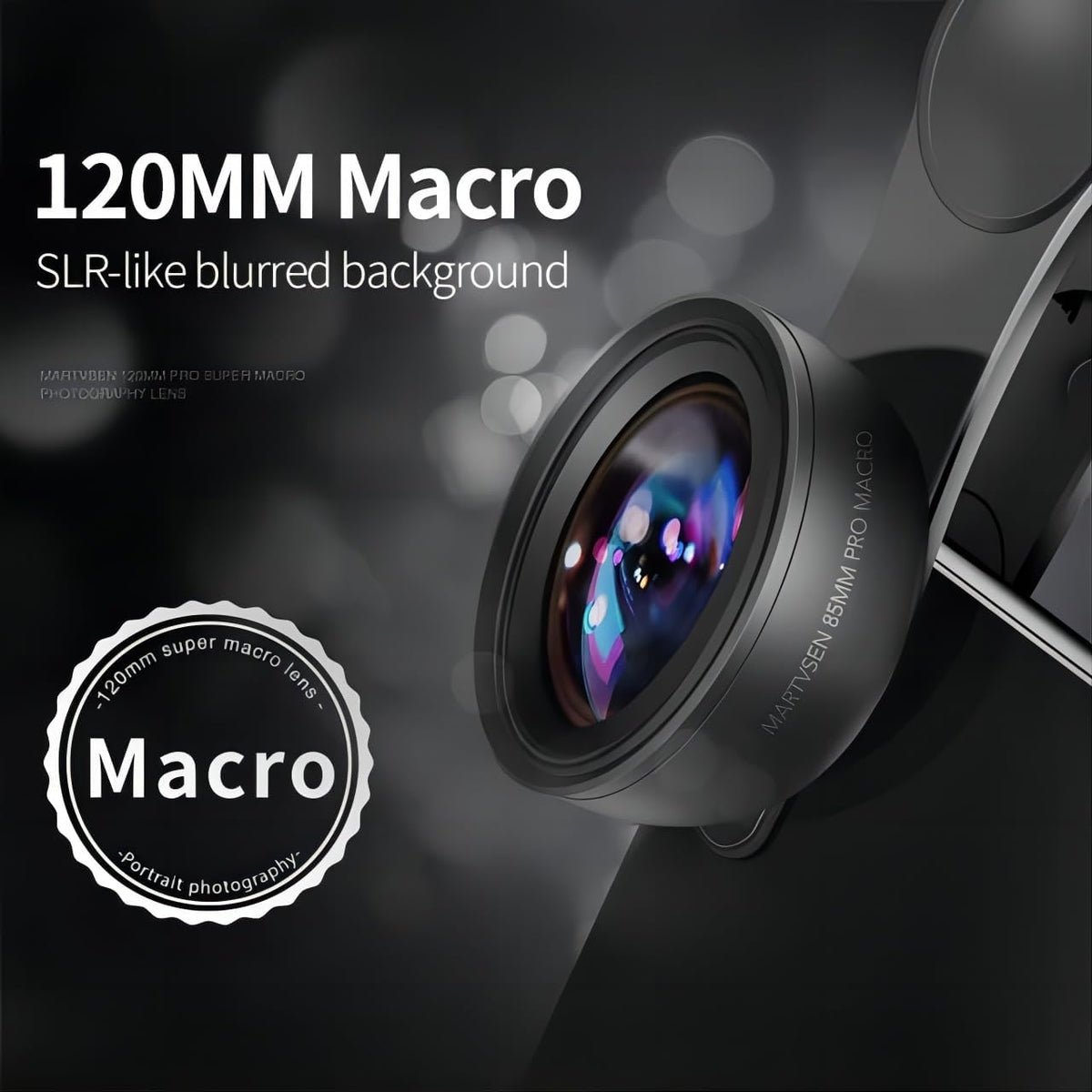 120MM Macro Lens for iPhone - ππ ππ πππ Super Macro with ππππ«π₯π’π π‘π π
π’π₯πππ«, Professional Universal Clip Phone Camera Lens for Photo Video Lens of iPhone Samsung Android