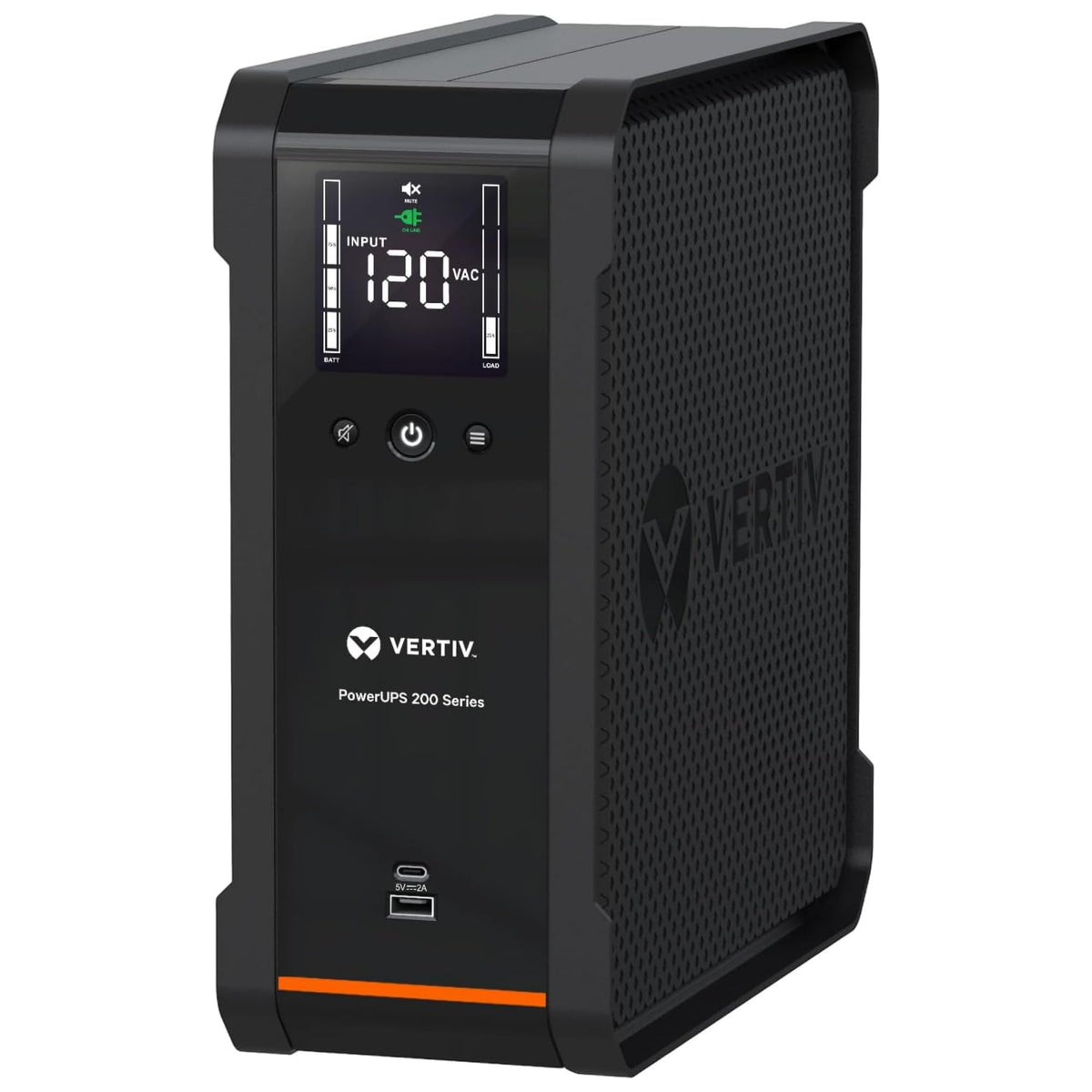 Vertiv Liebert PowerUPS 200, PSA6-1000LVT, Line Interactive UPS 1000VA/625W, Battery Backup & Surge Protector, AVR, 8 Outlets, U