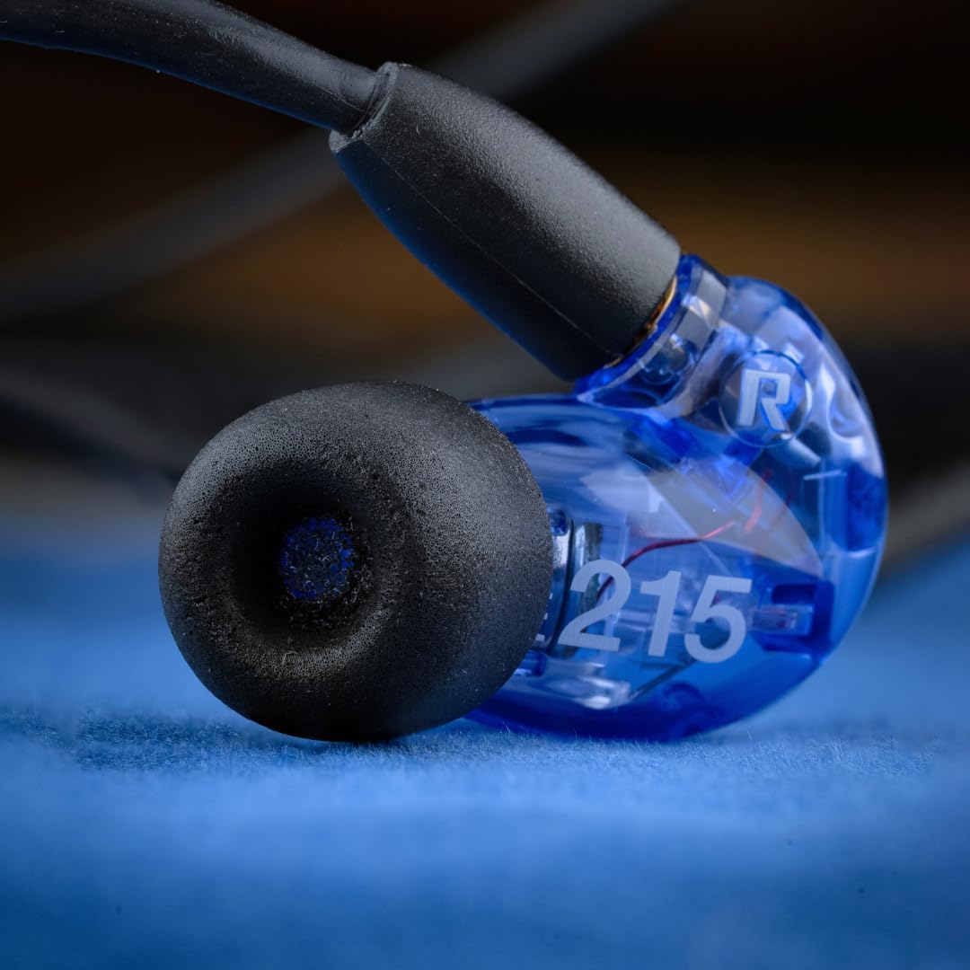 Comply 100 Core Series | Memory Foam Replacement IEM Ear Tips for Etymotic, Westone, Klipsch & More | Superior Noise Isolation, Ultimate Comfort, Secure Fit | TechDefender, Black, (S/M/L) (3 Pairs)