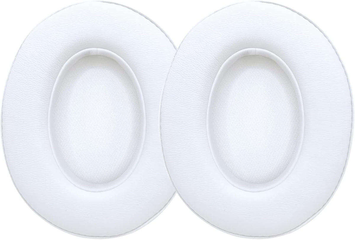 Replacement Ear Pads Cushions for Beats Studio(B0501、B0500),Beats Studio 2 & Studio 3 Wired & Wireless Headphones, Earpads with Soft Protein Leather, Noise Isolation Memory Foam - White