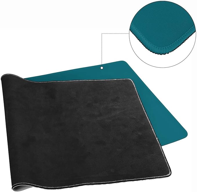Desk Pad Large Mouse Pads Plain Teal Dark Blue Desk Mat for Computer Laptop & Gaming Desk Mousepad Writing Mat for GamerOffice & Home 16 x 36inch