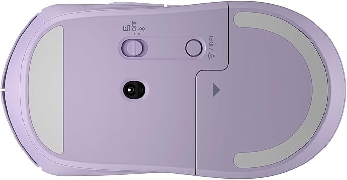 HP 400 Quiet Wireless Mouse Dual Bluetooth & 2.4GHz Soft Silicone Quiet Clicks Microsoft Wheel 24-Month Battery 6000 DPI Ambidextrous Eco-Friendly Design Multi-OS Purple