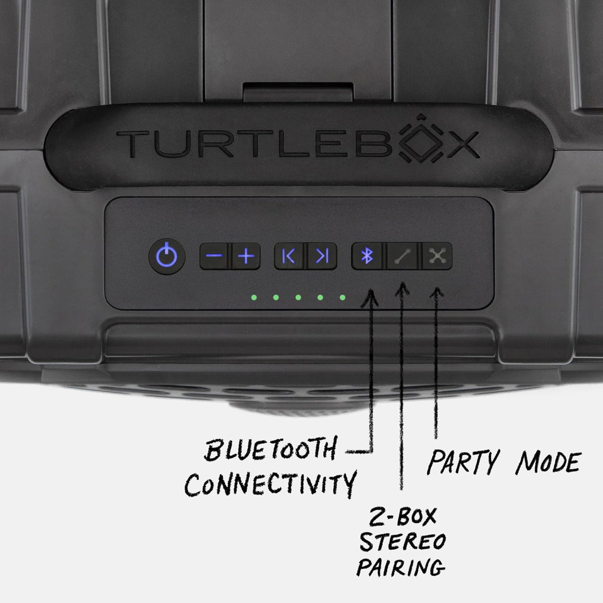 Turtlebox Original Gen 3: Portable Outdoor Bluetooth Speaker – Ultra-Loud (120dB), Waterproof (IP67), Rugged, Impact-Resistant, 3-Day Battery | Party Mode: Unlimited Pairing for Stereo Sound, Gray