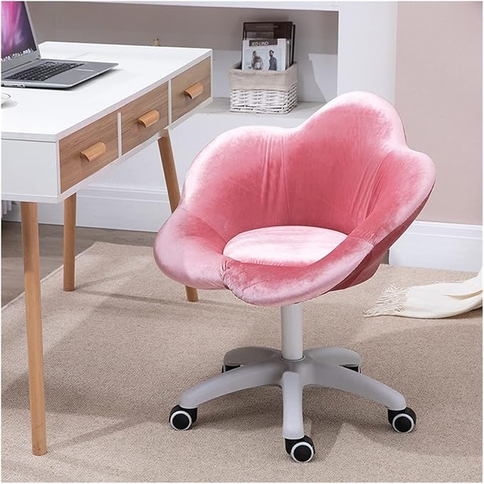 Adjustable Office Computer Chair with Armrest Small Apartment Computer Chair for Student Dormitory Study Makeup Chairs Home Rotating Writing Office Chair(Green)