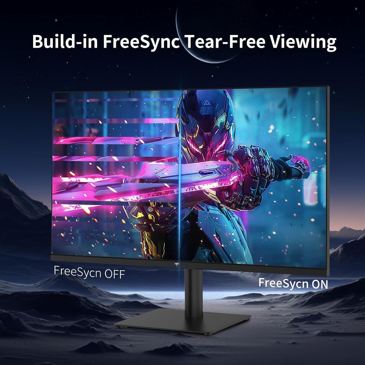 KTC 27 Inch QHD(2560 * 1440) 100Hz Computer Monitor - IPS Panel, Anti-Blue Light Screen, 100% High Color Gamut, 123% sRGB, Support FreeSync and GSync, PC Monitor for Casual Gaming and Working