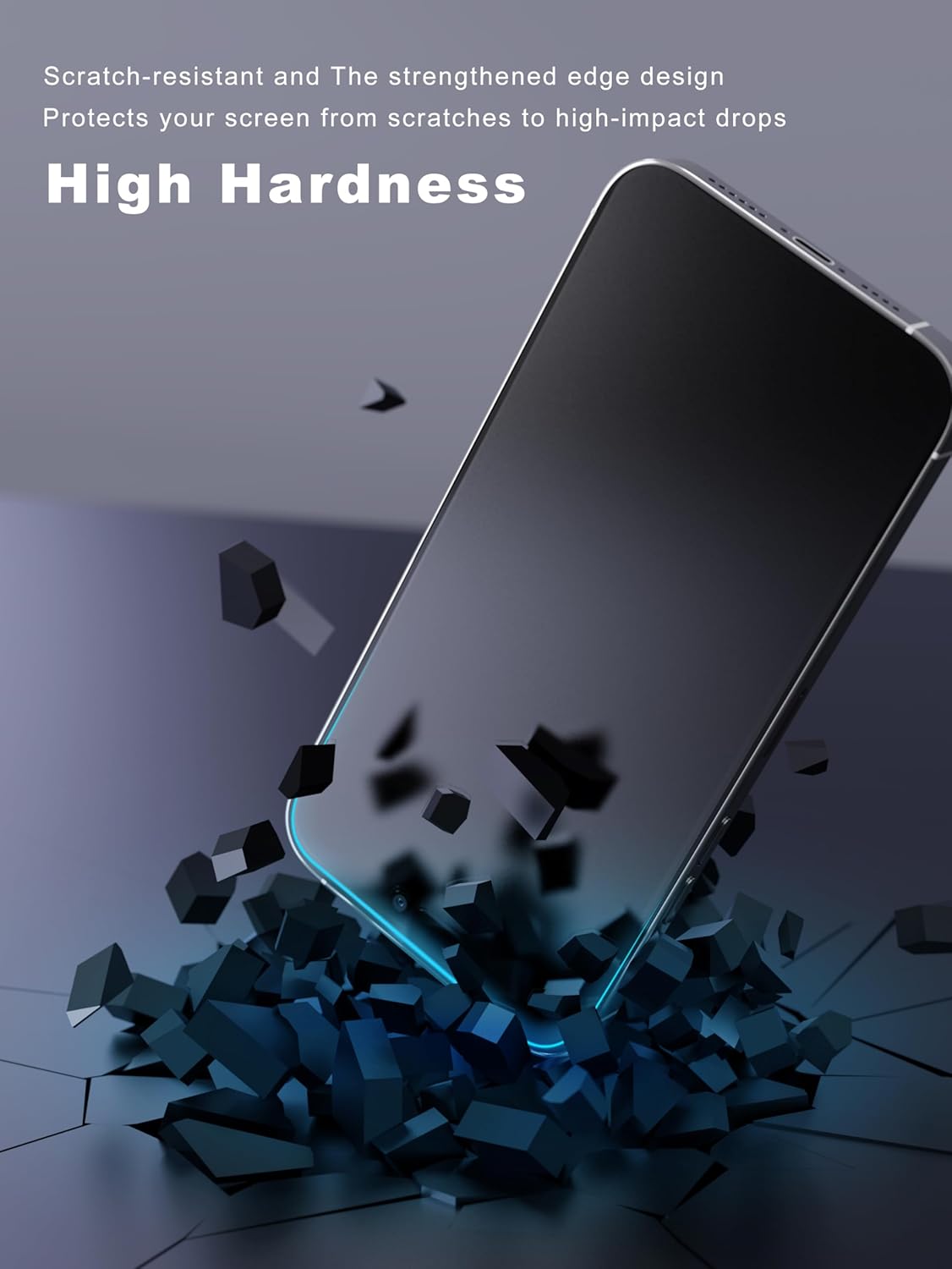 2 Pack Matte Screen Protector for iPhone 13 Pro Max/14 Plus 6.7 Inch, Anti-Fingerprint & Anti-Glare Screen Protector Tempered Glass Easy Installation