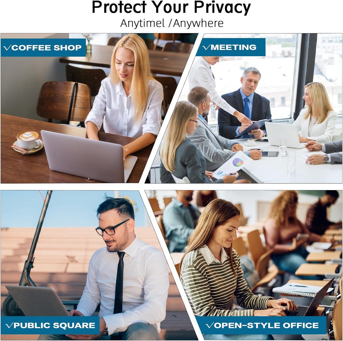 FILMEXT Privacy Screen for Microsoft Surface Laptop studio 2/1 14.4 inch (Model 2029/1964), Anti-Spy Filter Anti-Glare (for Surface Laptop studio 2/1 14.4" Privacy Screen Protector Filter)