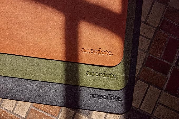 ANECDOTE Vegan Leather Desk Pad - 23.6"x17" Desk Mat for Your Office. This Quality Large Mouse Pad has Chic Elegance, Professional Look & Satisfying Touch - The Perfect Leather Mouse Pad for You!