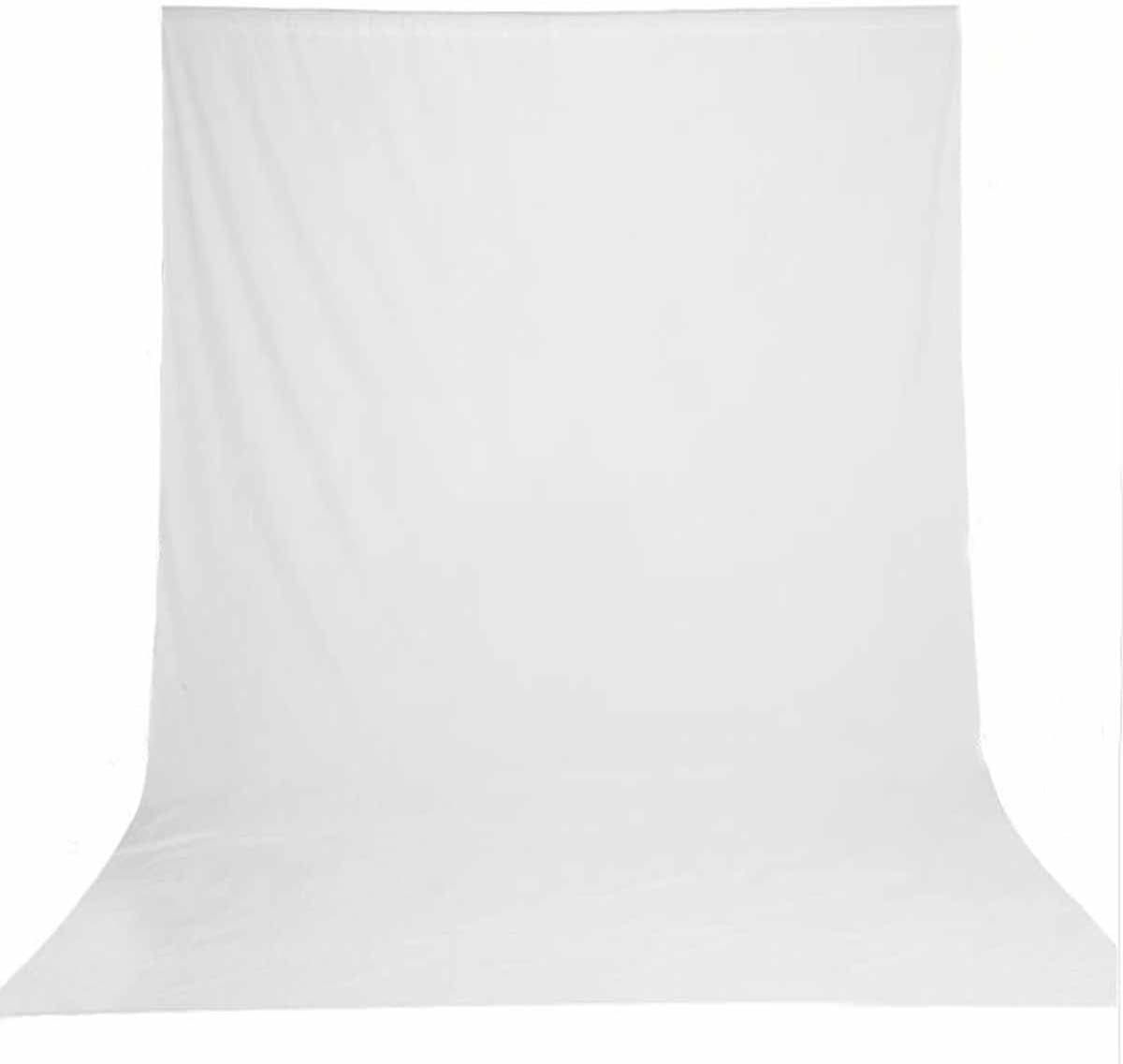 HMTFOTO 6X9 1x ft Photo Backdrop White Backdrop for Photoshoot, Non-Reflective Soft White Backdrop for Home Studio