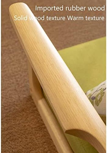 BTZHY Floor Chair Japanese Floor Chair Legless Bay Window Backrest Lazy Chair with Armrests Portable Japanese Tatami Chair Meditation Floor Solid Wood Seating Chairs
