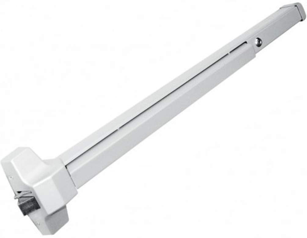 Seco-Larm SD-962AR-36A Rim-Type Exit Device for Exit Doors, Push-to-Exit Bar, Reversible, Non-Handed Design, Stainless-steel 3/4" Throw Latch Bolt