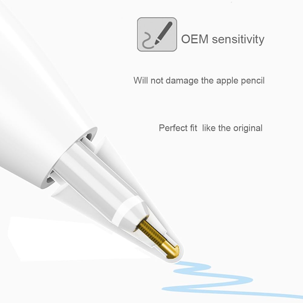 Replacement Tips for Apple Pencil USB-C/ 1st Generation/ 2nd Generation Tip(12 Pack)