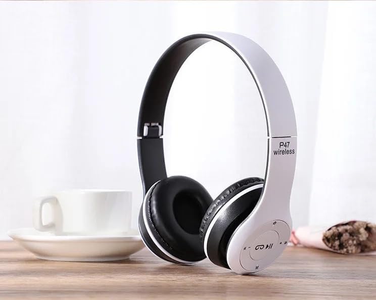 Generic Wireless Bluetooth Over-Ear Headphones, Hybrid Noise Cancelling, HiFi Stereo, Foldable, Lightweight, Deep Bass