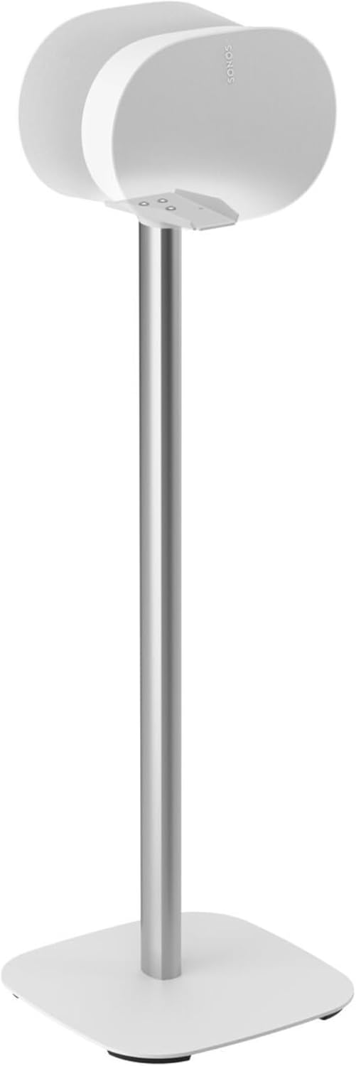 Vogel's SFS 4133 Speaker Floor Stand for Sonos ERA 300, Cable Inlay System, Height: 32,3 inch (82 cm), Exceptionally Stable, White, 1 Floor Stand