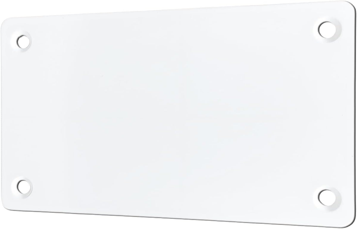 Adabuli Metal Mounting Plate for Magnetic Wireless Backup Camera, White Iron Bracket with Screw & Adhesive Installation