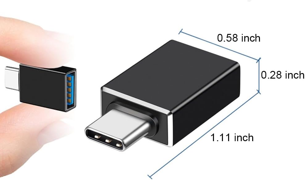 USB C Male to USB A Female Adapter (3 Pack),USB 3.2 GEN2 10Gbps High-Speed Data PD 60W Fast Charging for iMac,MacBook Pro/Air,iPhone 16 15,iPad,Microsoft Surface,Samsung Galaxy S24/23/22,etc.