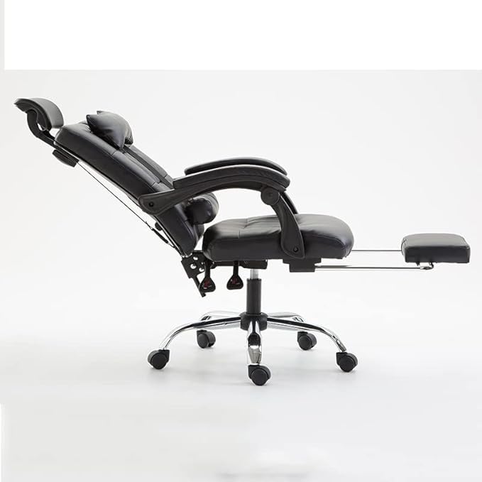 Office Chair Gaming Chair Computer Chair Home Office Reclining Lounge Chair Lift Rotary Chair Footstool Executive Chair Lunch Lounge Chair (Color : A Size : Light Grey)