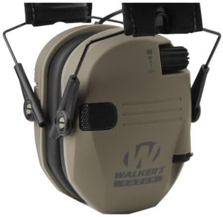 Walker's Razor Slim Ultra Low Profile Compact Design Adjustable Range Shooting Hunting Hearing Protection Electronic Earmuffs