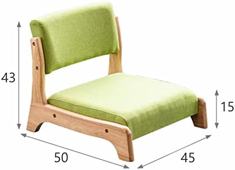 BTZHY Floor Chair Portable Floor Chair Legless Japanese-Style Tatami Chair with Back Support Foldable Meditation Floor Chair Lazy Chair with Bay Window for Living Room Bedroom