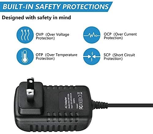BestCH VM333 VM333PU VM333-2 VM333-3 AC DC Adapter for VTech Safe & Sound Pan and Tilt Full Baby Monitor Color Video