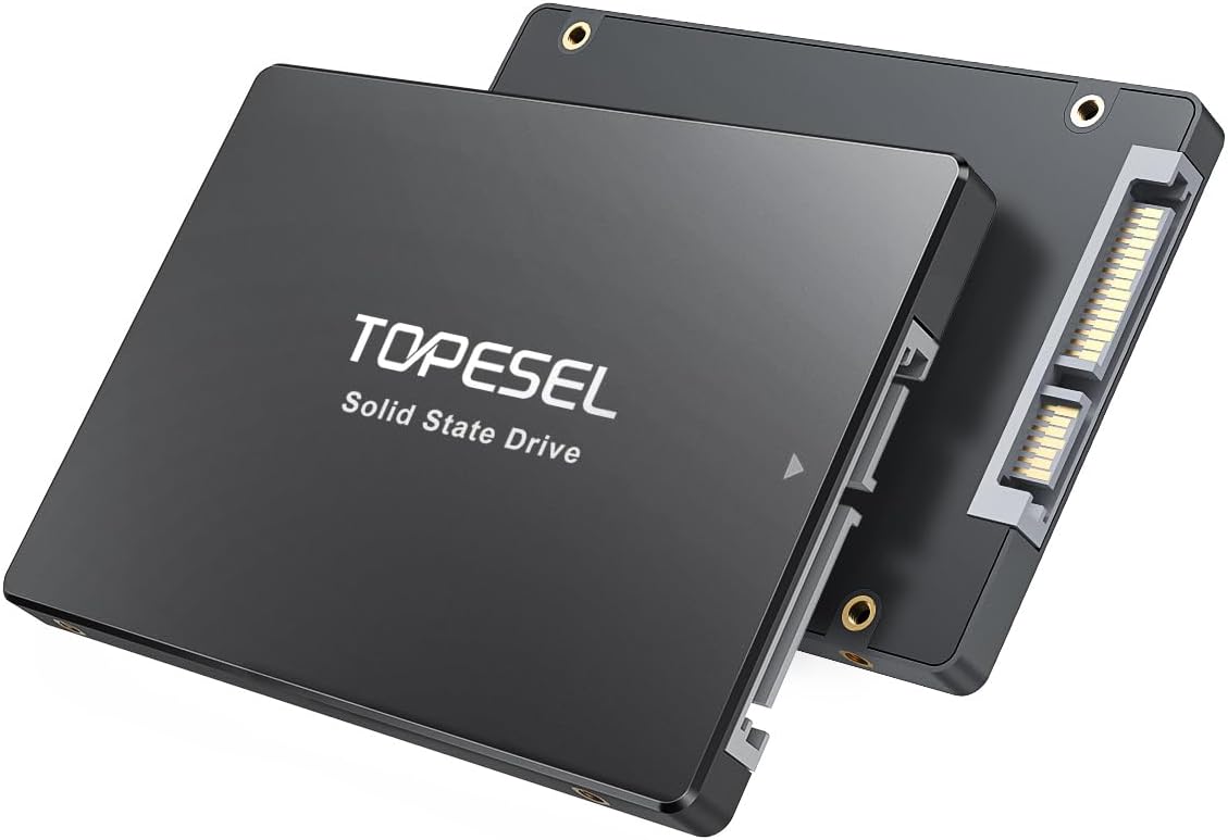 TOPESEL SATA III SSD 2.5", 480GB Internal Solid State Drive with 3D NAND Flash up to 500MB/s,for Laptop,Tablet,Desktop,PC