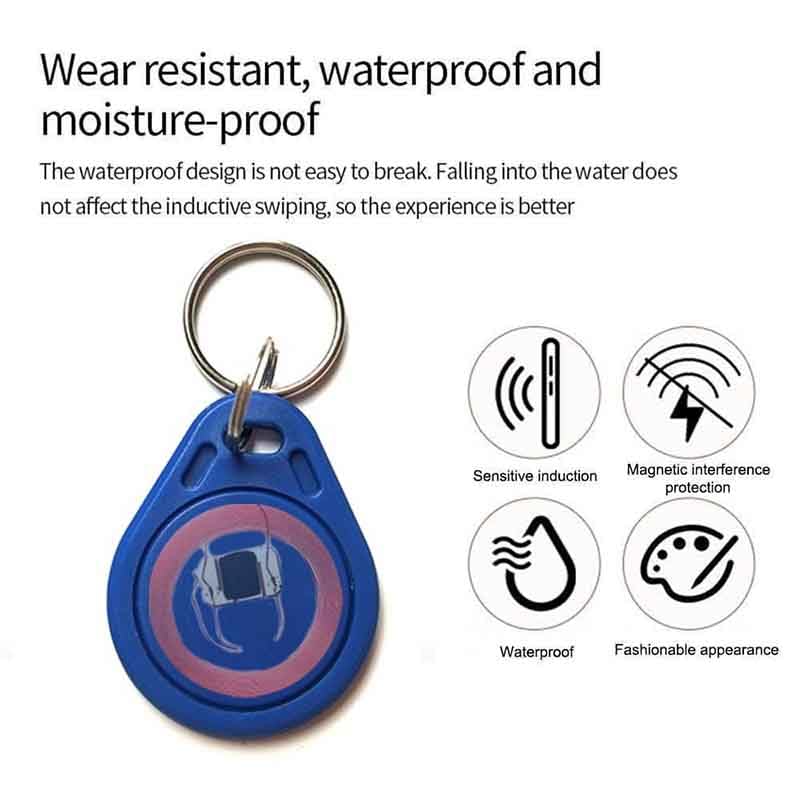 20 PCS 13.56 MHz UID Writable Rewritable Clone IC Smart Keychain, Compatible with MIFARE Classic 1K, RFID Blank Tag for Access Control Key Tag