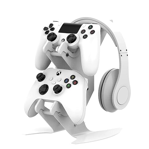NBCP Controller Stand, Headphone Holder, Universal Adjustable Game Controller Headset Hanger Mount for All Universal Gaming PS5 Accessories, Xbox Sony