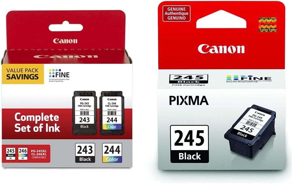 Canon Ink Cartridge Compatibility Bundle for Select Pixma Printers