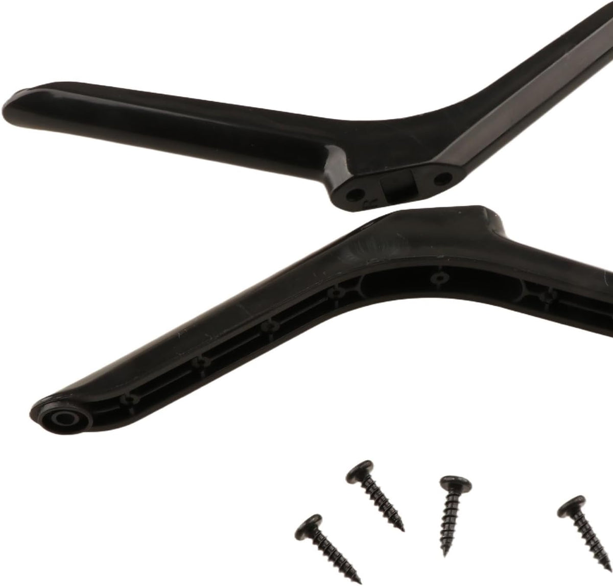 Generic Set 2 19cmx5cmx1.6cm of TV Stand Base Legs for Table Top Use with Assembly Tools