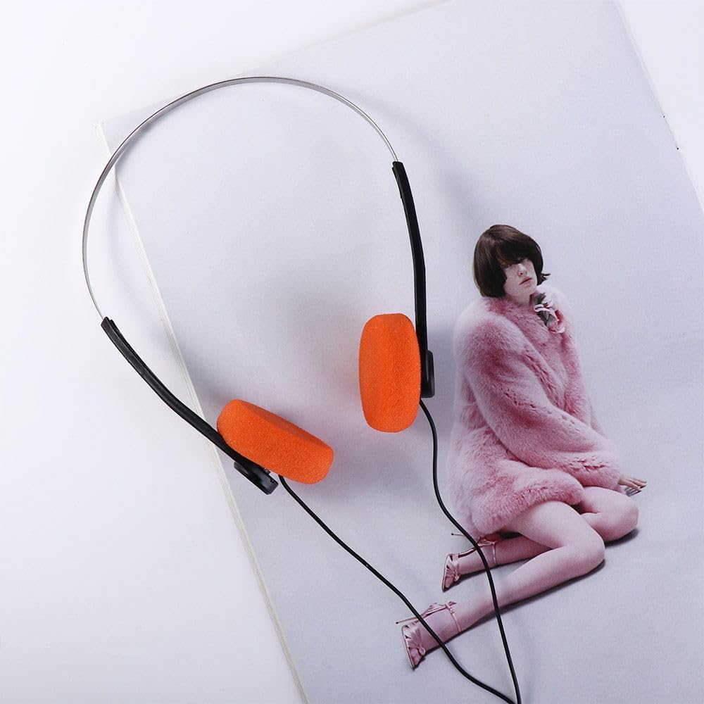 generic Retro On-Ear Headphones,Wired Stereo Headphones,Headphone,Lightweight Portable Headphone with Adjustable