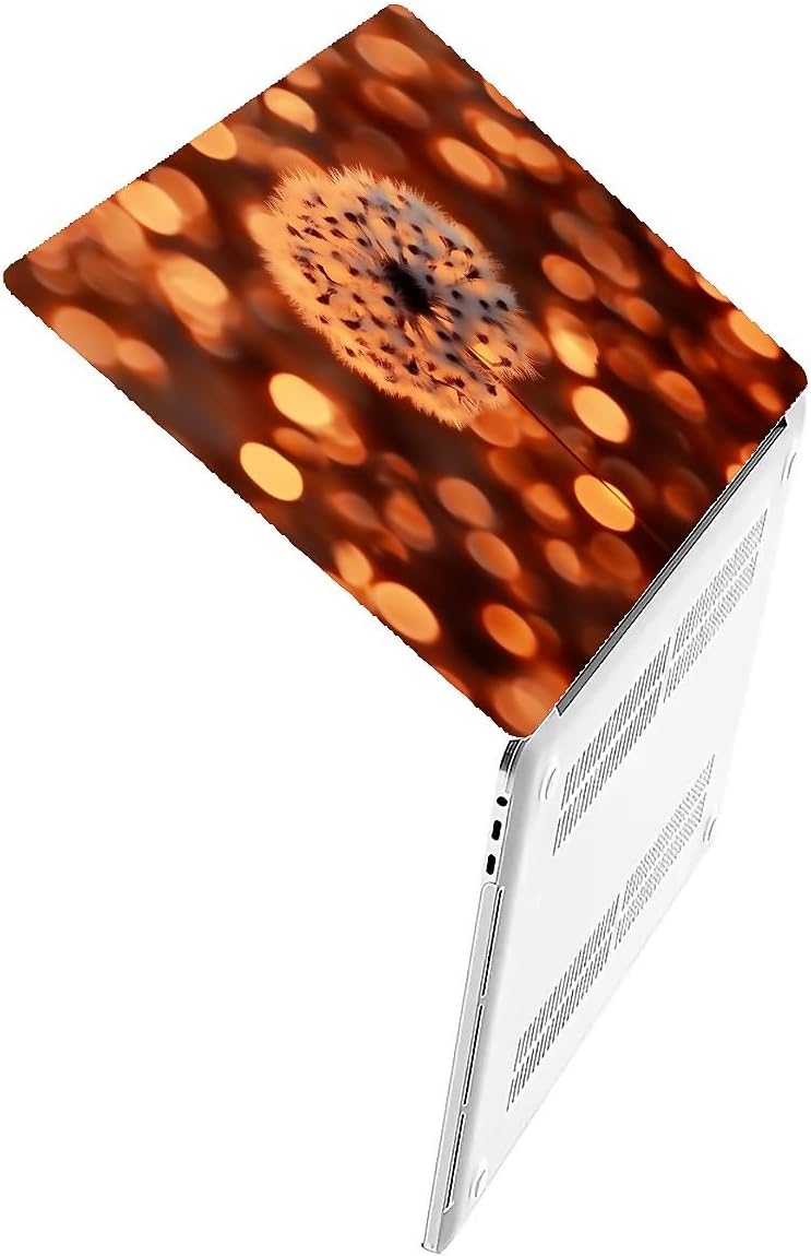 Compatible with MacBook Air 13.3 13.6 Inch Case 2022 2021 2020 2019 Plastic Hard Shell Case Cover,13.6 Air (A2681) M2 2022, Dandelion