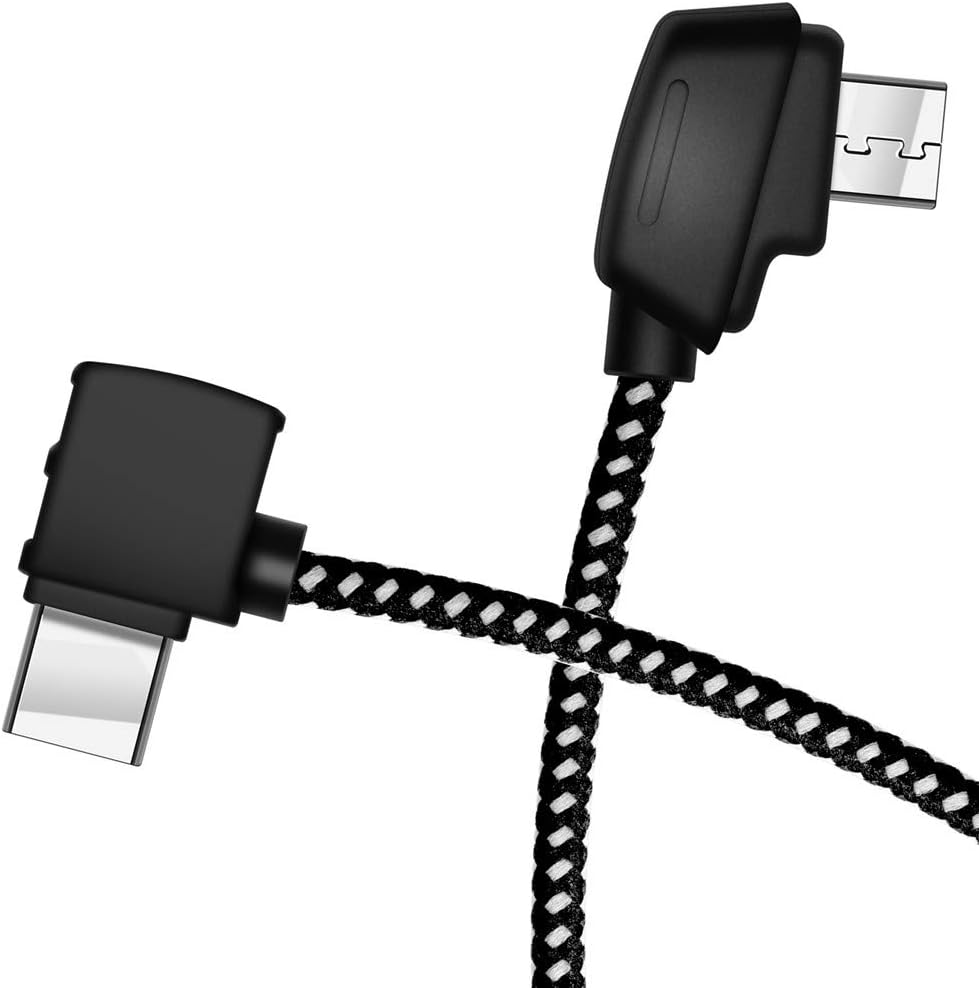 8.14 Inch 2 Hanatora Micro-AB to USB C Remote Controller Cable for DJI Mavic Mini, Mini SE & Mavic Pro/Zoom, Air, Pro