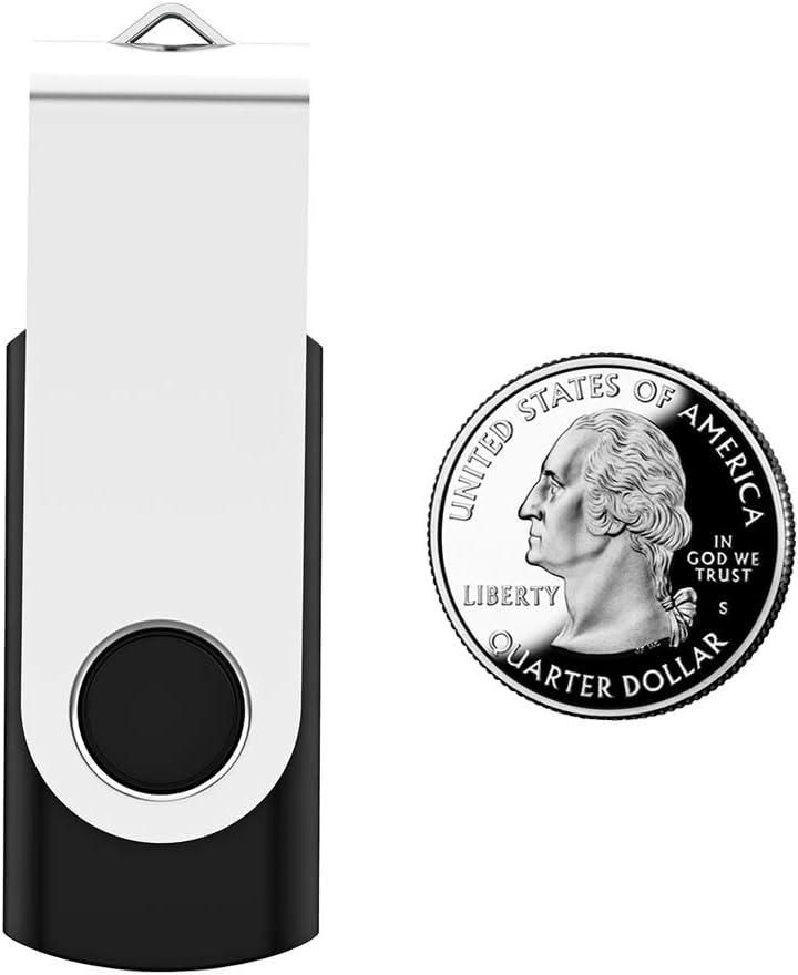 USB Flash Drive 16GB 100 Pack, Bulk USB 2.0 Thumb Drives Swivel Memory Stick Jump Pen, 16 Gig 100 Pieces