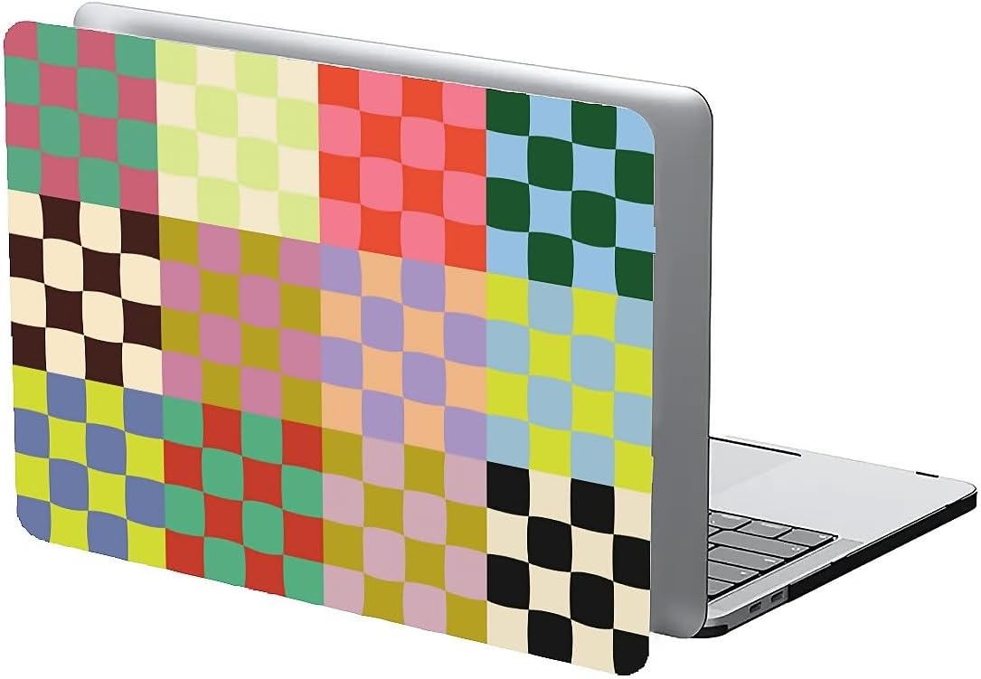 Compatible with MacBook Air 13.3 13.6 Inch Case 2022 2021 2020 2019 Plastic Hard Shell Case Cover,13.3 Air (A1932/A2179/A2337), Colorful Checker