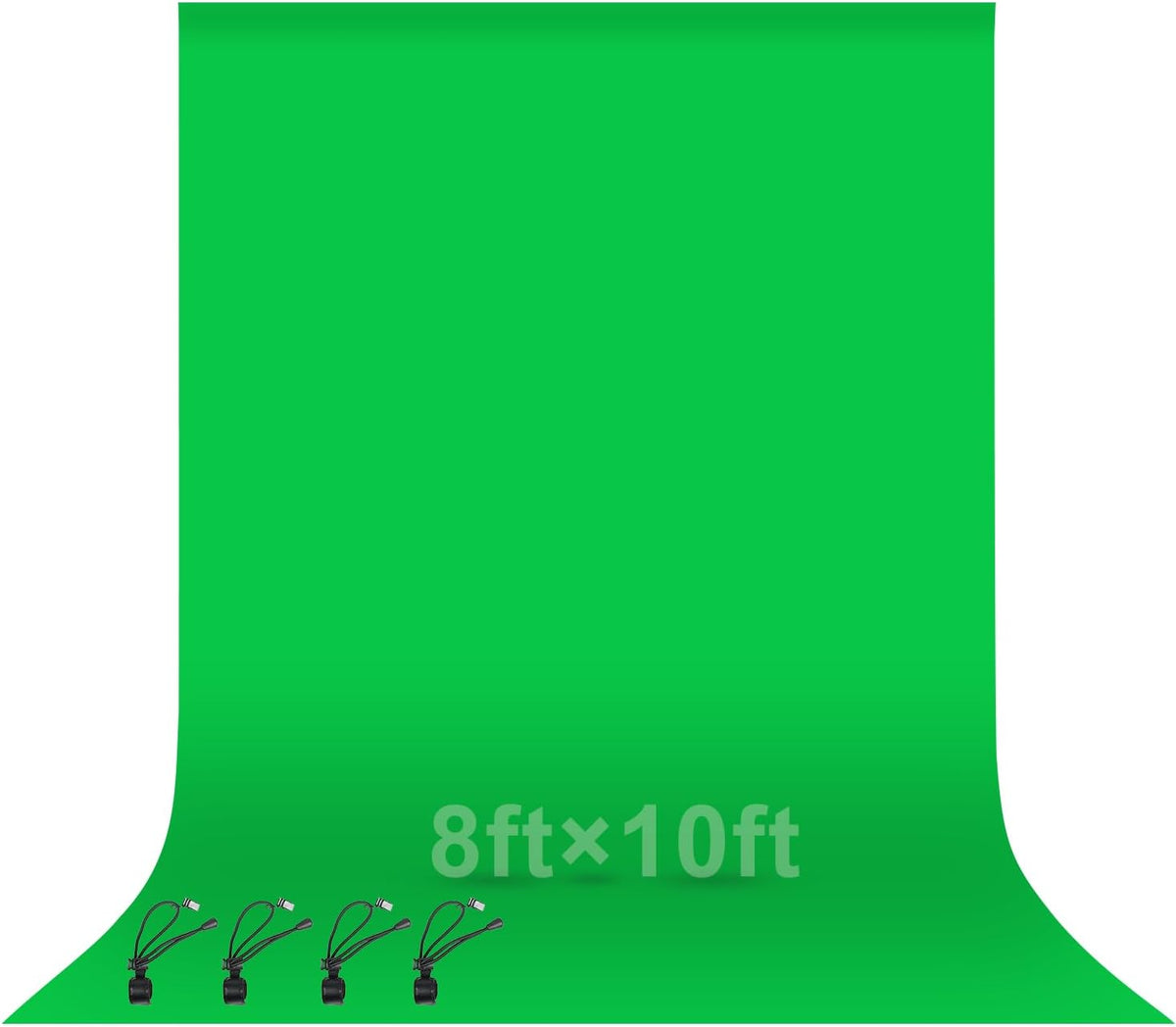 EMART 8 10 4 Green Screen Backdrop, x Ft Photography Greenscreen Background Sheet Fabric Kit for YouTube Video