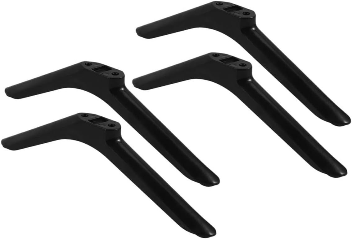 HOLIDYOYO Universal TV Stand Base for Tabletop Mount Adjustable Metal TV Legs Replacement with Screws Sturdy Support