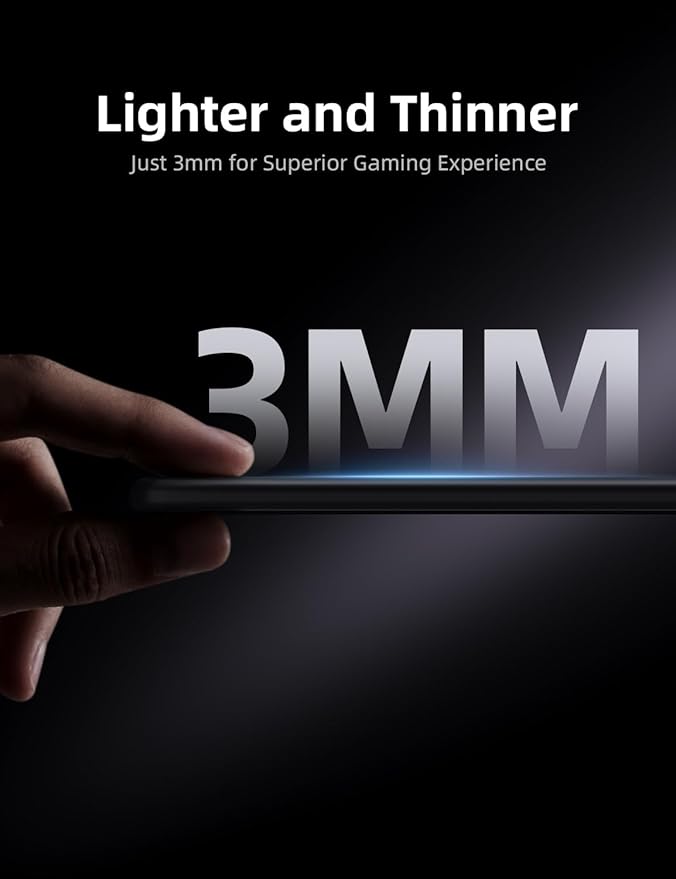 llano MP001 Tempered Glass Gaming Mousepad for FPS Gamers 13.8x11.8 Mouse Mat Ultra-Smooth 0.85μm Micro-Etched Surface 3mm Thick Non-Slip Base Compatible with Viper/G502 Large 350mm *300mm