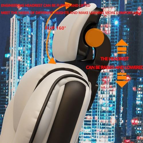 Comfortable High Back Gaming Chair with Cool Racing Design | Swivel Office Chair for Live Streaming Computer Chair with Height Adjustment 360° Swivel Height APink-One Size